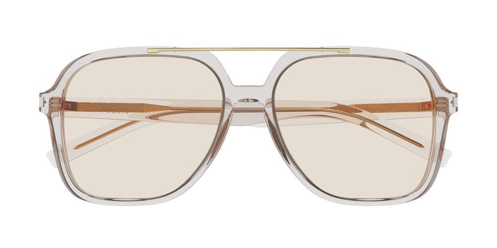Saint Laurent SL 545 Light Brown/Light Yellow 58/16/145 Women's Sunglasses