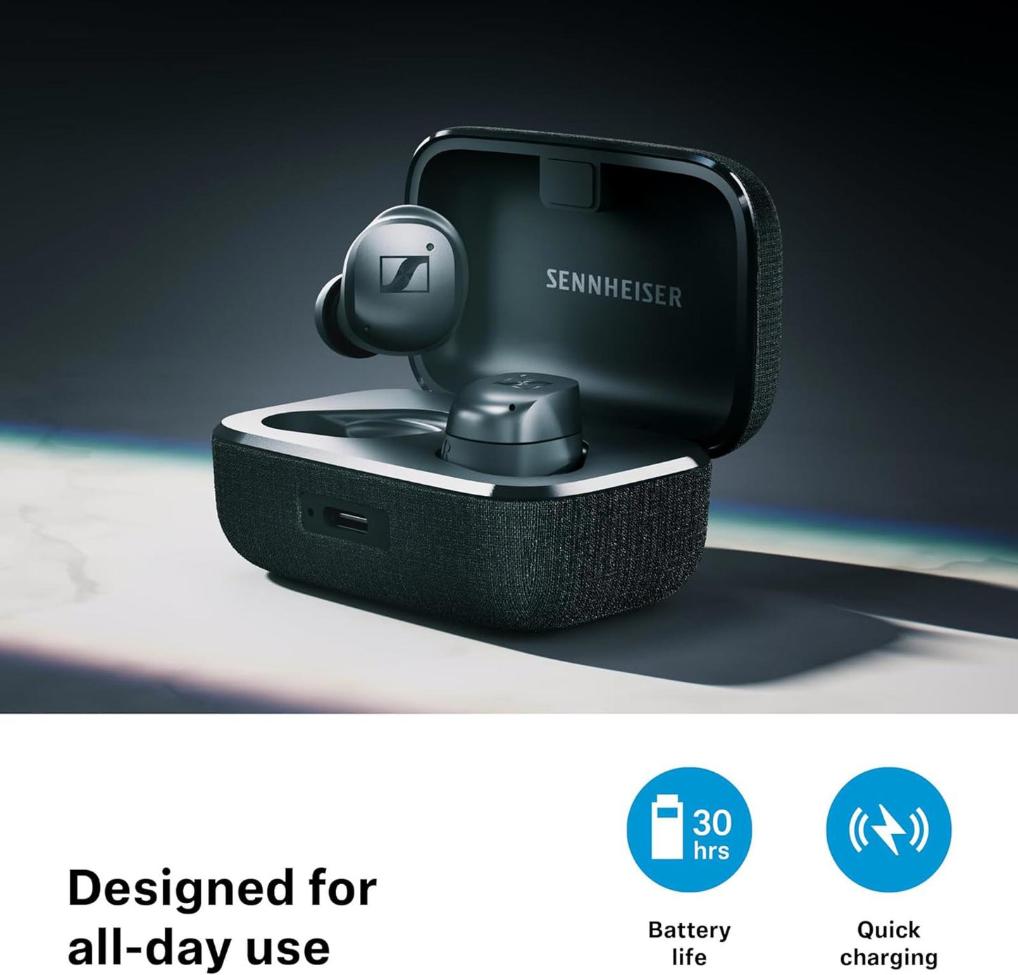 Sennheiser Momentum True Wireless 4 in-Ear Headphones Black Graphite