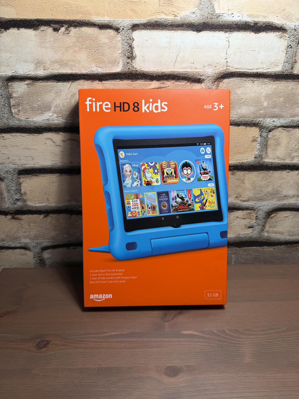 Amazon Fire HD 8 Kids tablet with Kids-Case, Ages 3-5, 32GB Blue, Newest Model